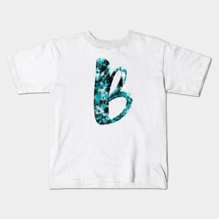 Paint Splash Letter B Kids T-Shirt